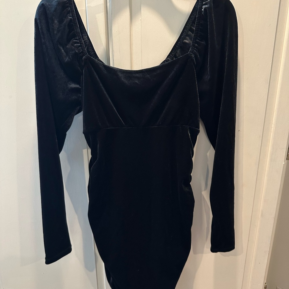 Dark Grey Long Sleeve Dress